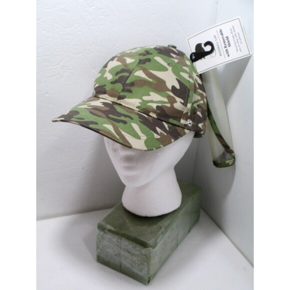 Amiee Lynn Other - NWT Camo Baseball Cap with Clear Removable Face Shield